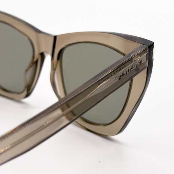 NEW SAINT LAURENT SL214 KATE 025 SUNGLASSES WOMEN CAT EYE BROWN SL 214 KATE 025 main image 4